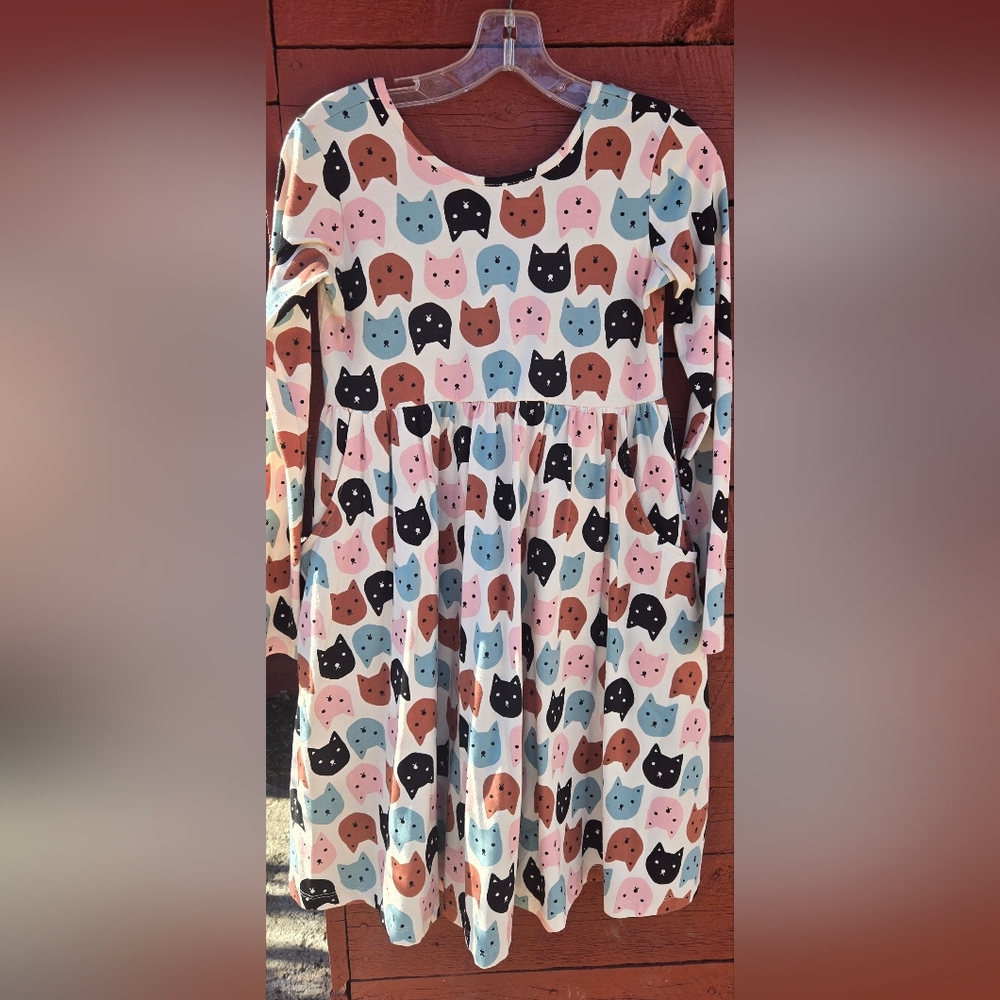 Hanna Andersson Girls Long Sleeve Skater Dress